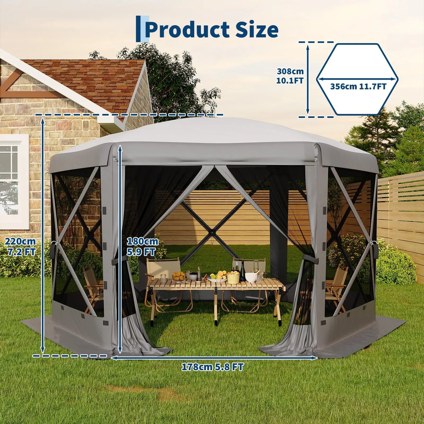 Intra 11.5x11.5 ft Screen Tent